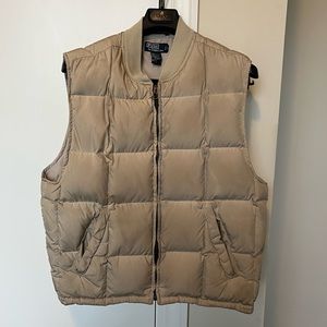 Ralph Lauren Polo Men’s Large Down Vest. 80%down20%waterfowl feathers.